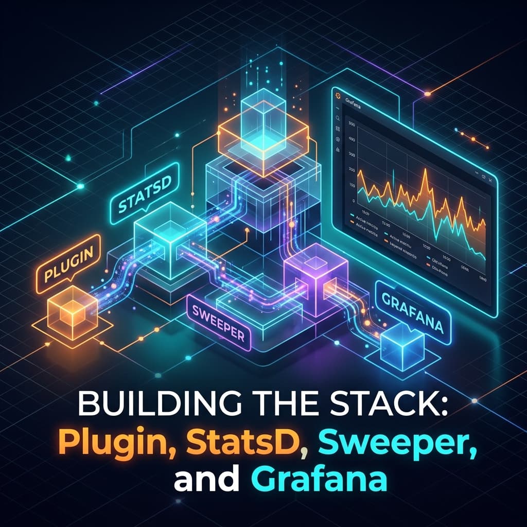 Building the Stack — Plugin, StatsD, Sweeper, and Grafana